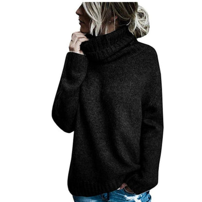 Comfortable Roll-neck Sweater Soft Chunky Knit