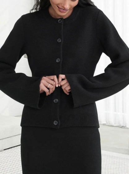 Women's Scarf Cardigan Round Neck Soft Comfortable