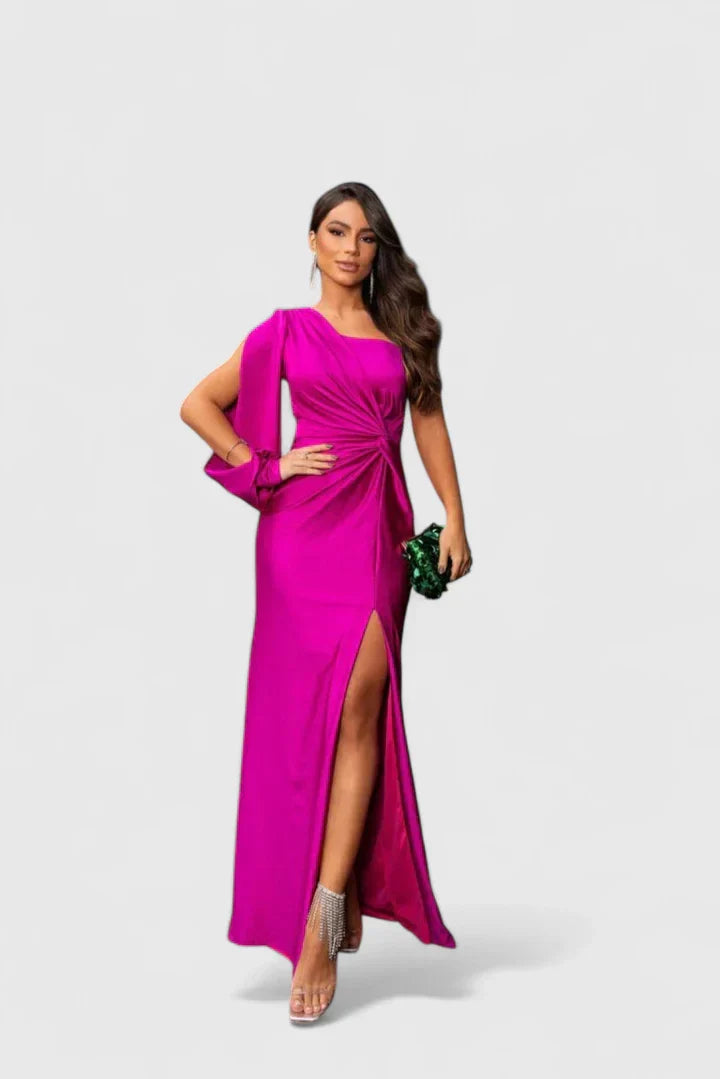 Elegant One-Shoulder Women's Evening Dress