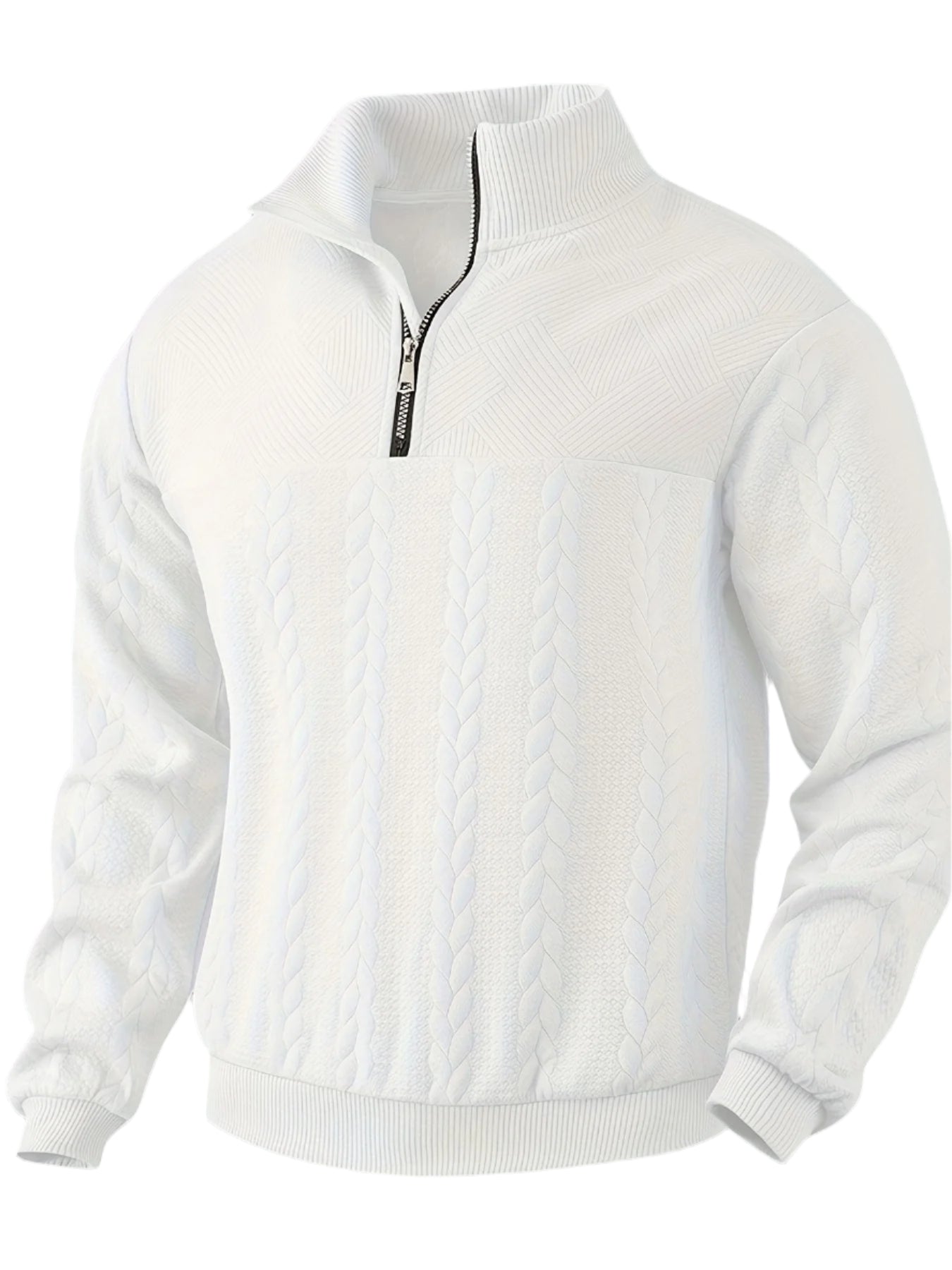 Stylisher Herren Pullover Reißverschluss Design