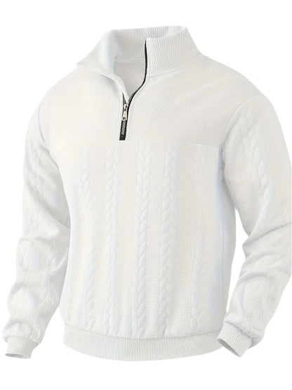 Stylisher Herren Pullover Reißverschluss Design
