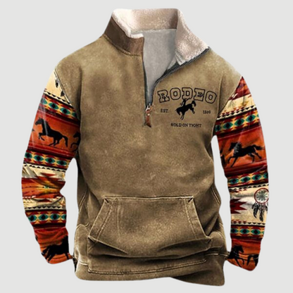 Men's Fleece Pullover Warm Zipper Winter Jacket