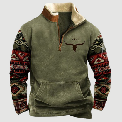 Men's Fleece Pullover Warm Zipper Winter Jacket