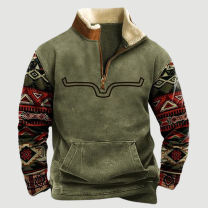 Men's Fleece Pullover Warm Zipper Winter Jacket