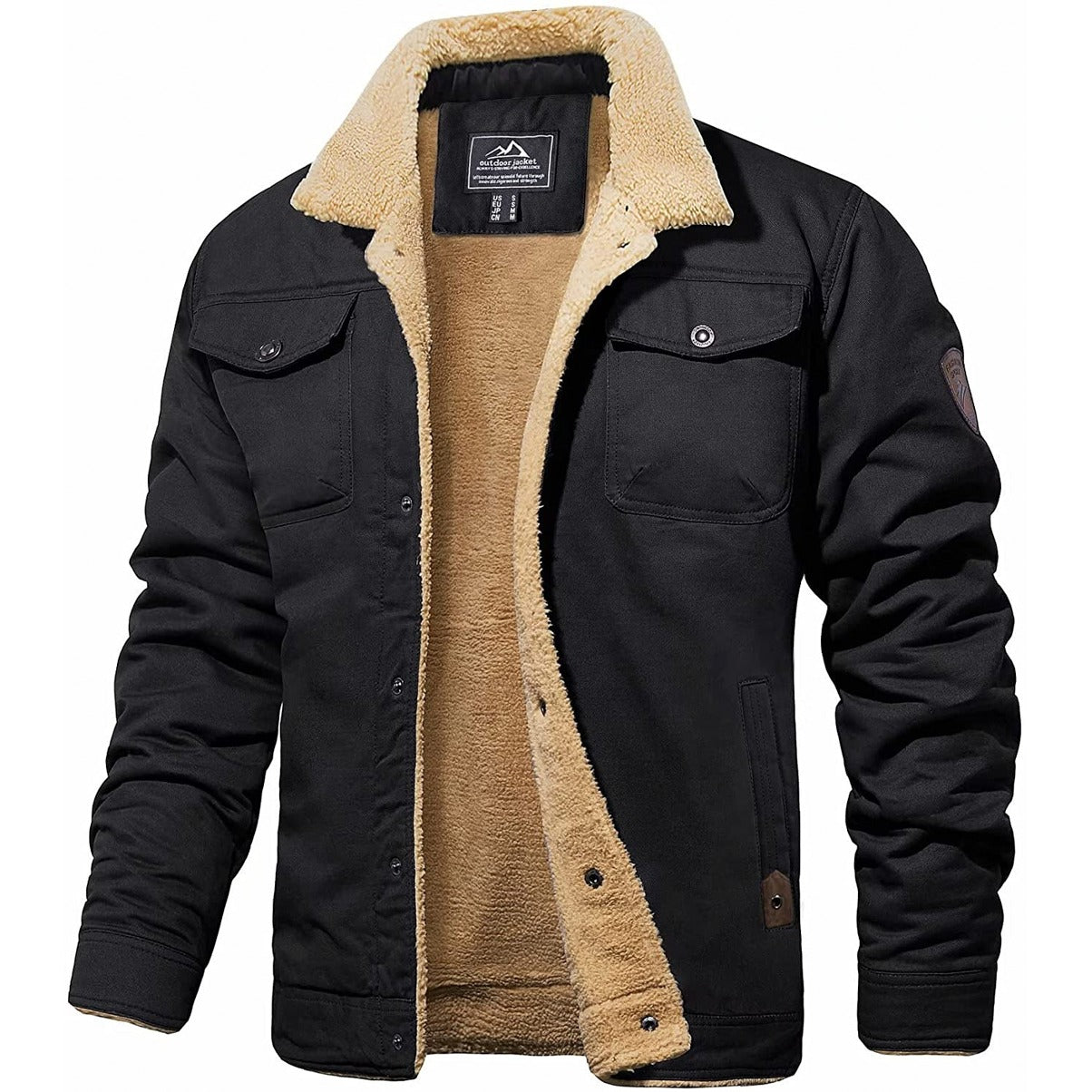 Retro Herren Bomberjacke Elegant - IdealeKleiden