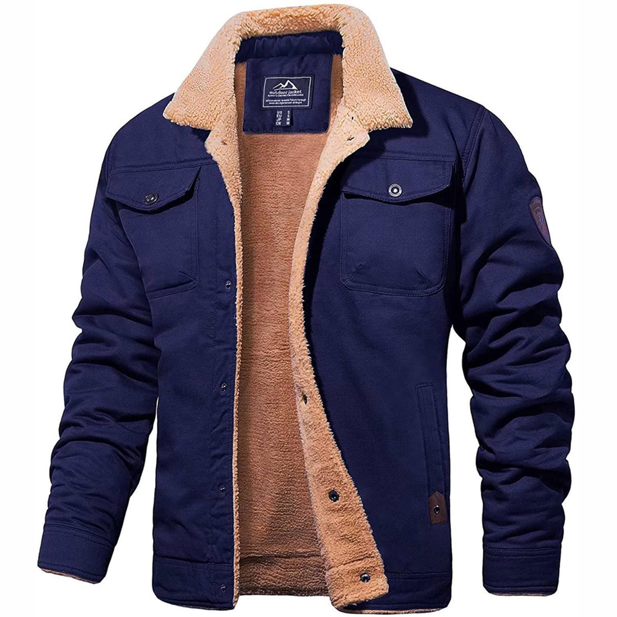 Stylische Herren Bomberjacke Retro Look