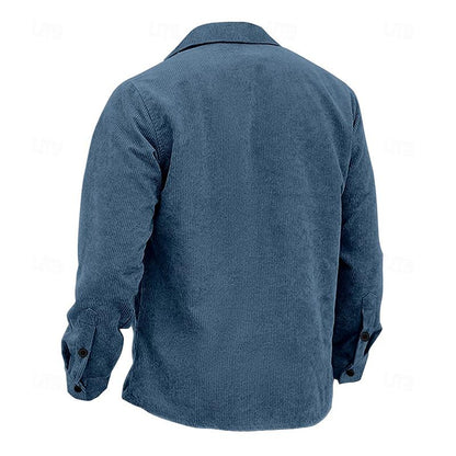 HerrenVintage Jacke mit Knöpfen Stilvoll - IdealeKleiden