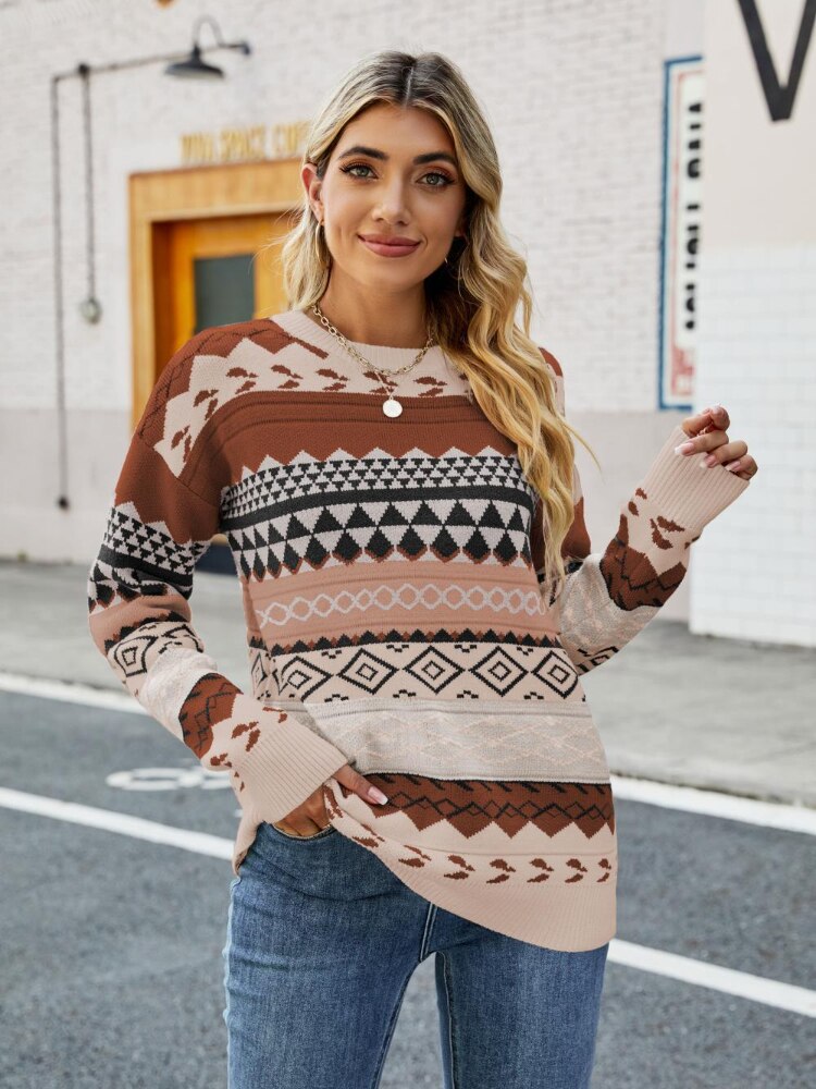 Retro Women's Elegant Pullover