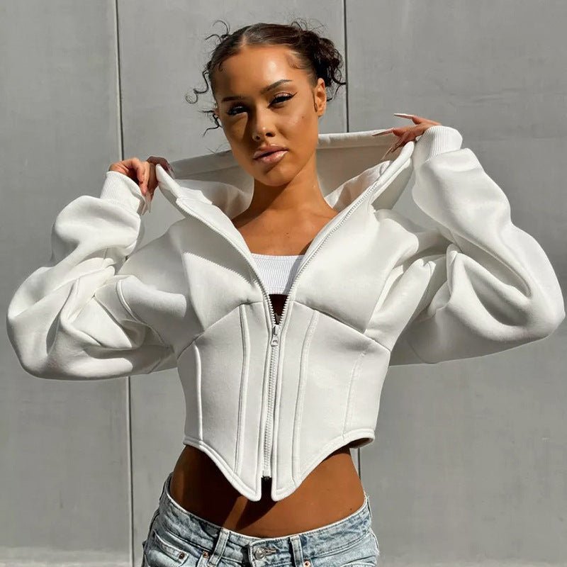Vixen Sporty Hooded Jacket Modern Athletic