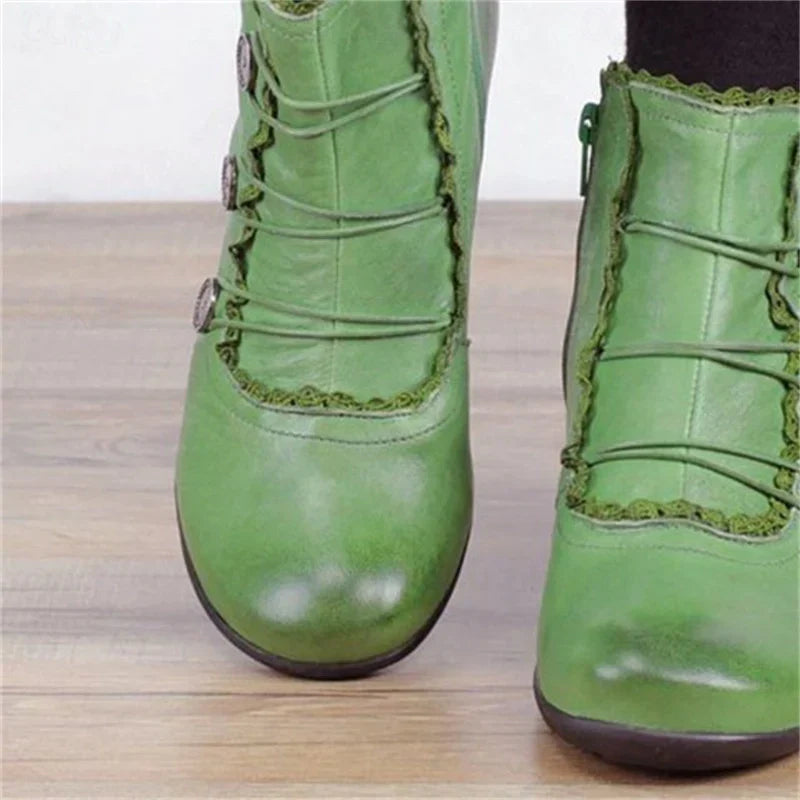 Women's Victorian Lace-up Ankle Boots