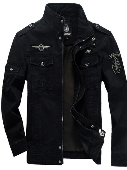 Men's Bomber Jacket Casual Winter