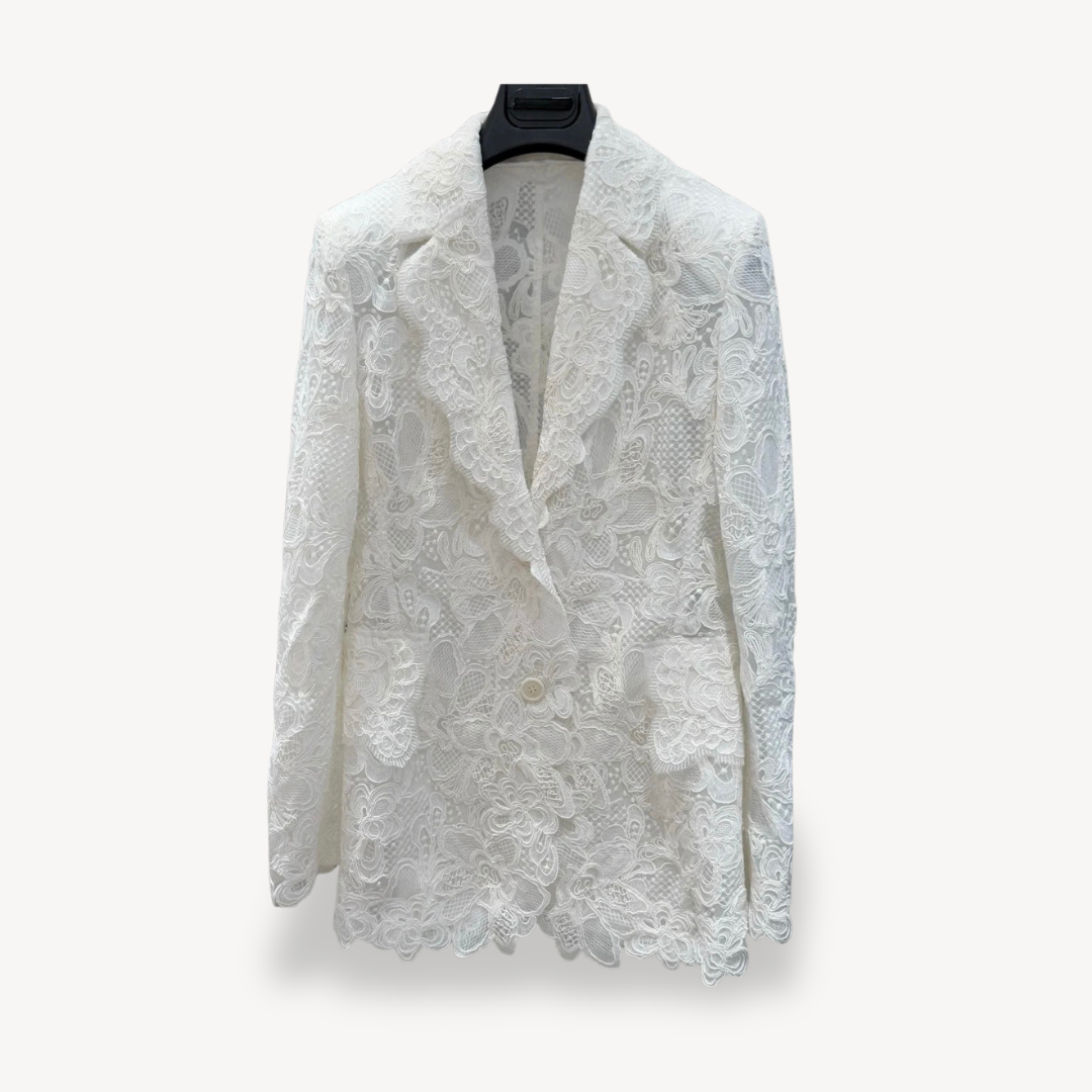 Stylish Women's Blazer Lace Design