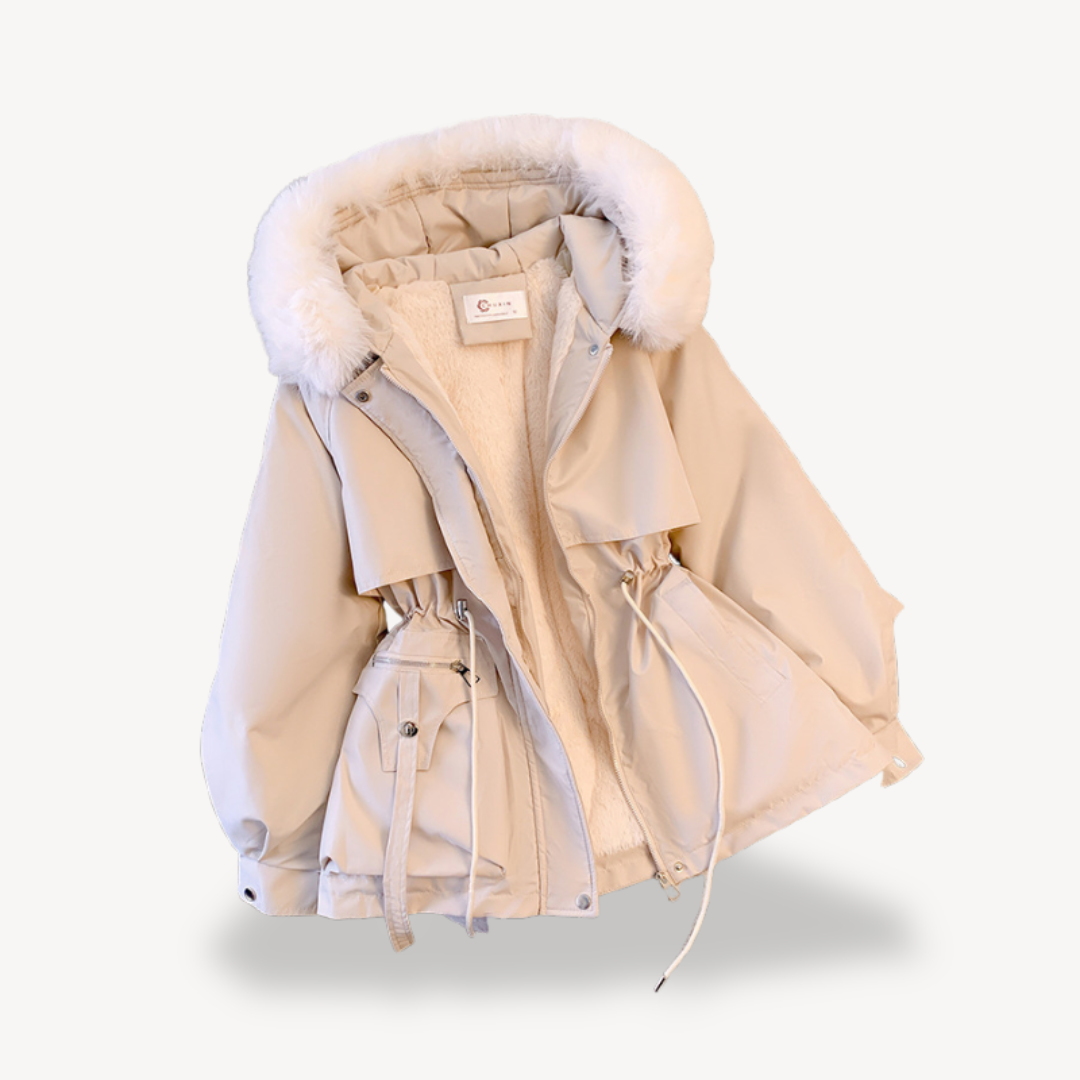 Women's Winter Parka Jacket Faux Fur Lined