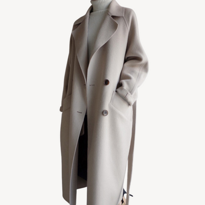 Women's Winter Coat Wool Blend Double-Breasted