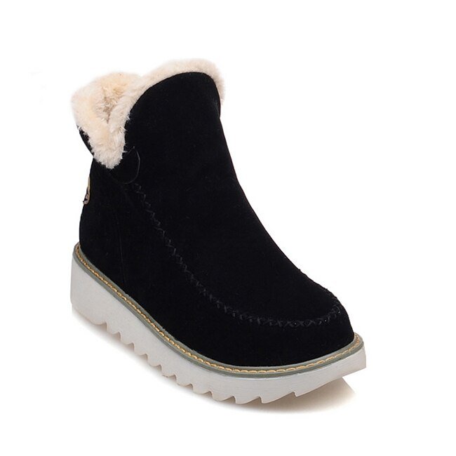 Damen Fleece Stiefel Warm Bequem Winter