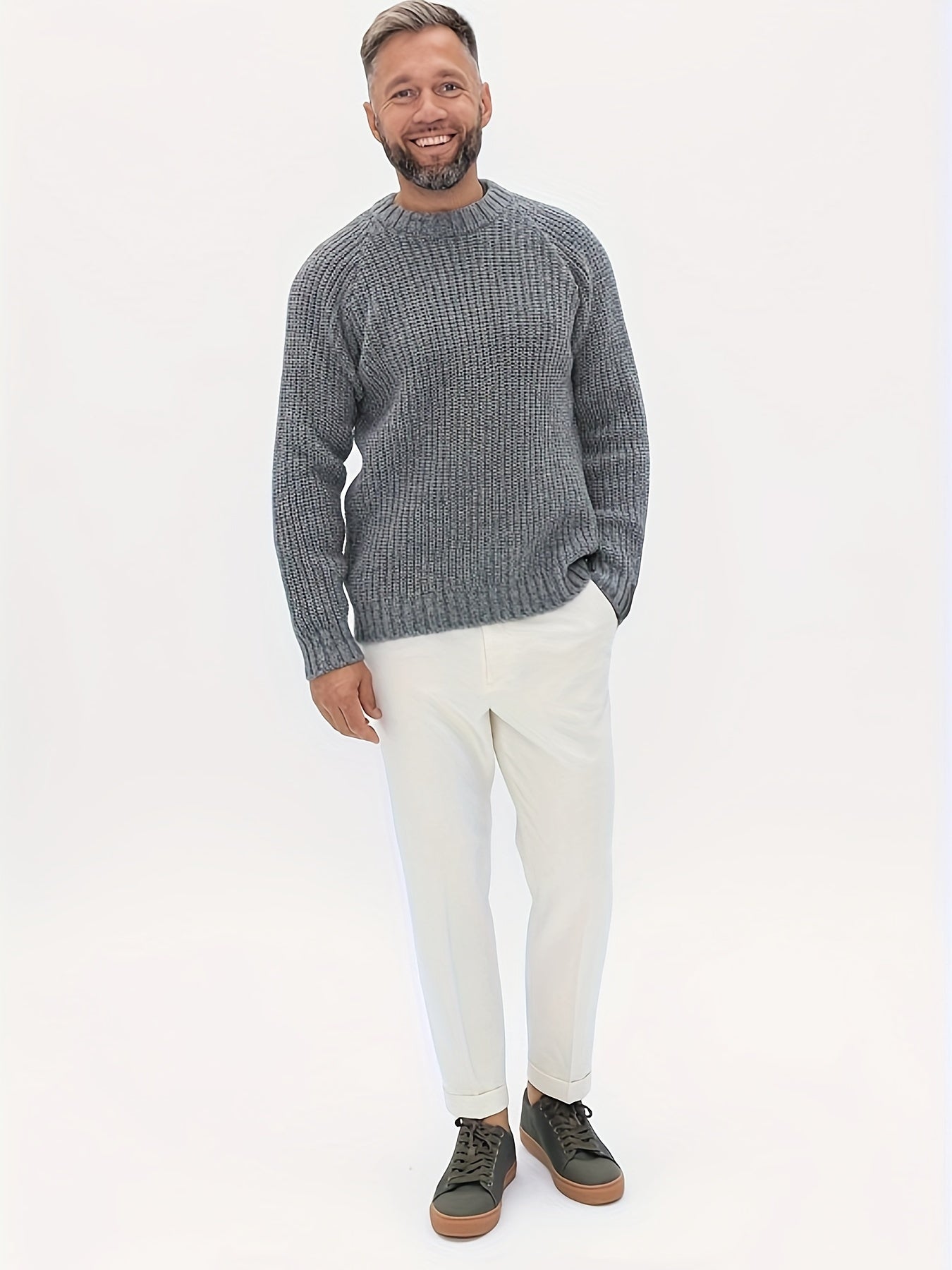 Herren Strickpullover Warm Winter