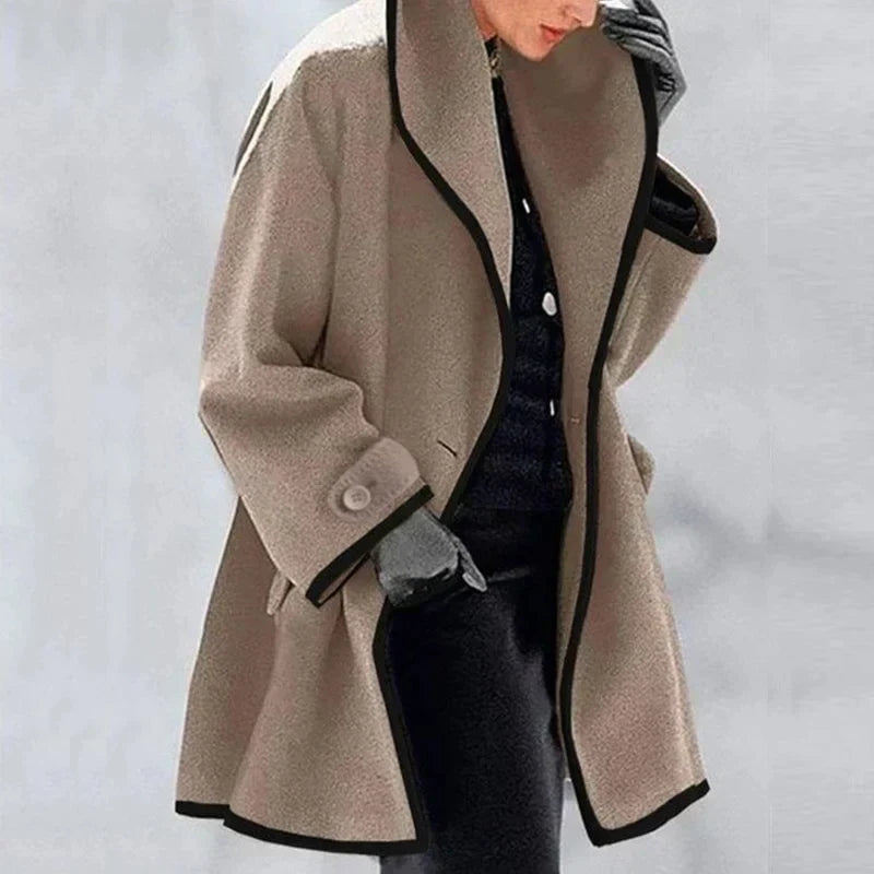 Women's Warm Winter Wool Trench Coat