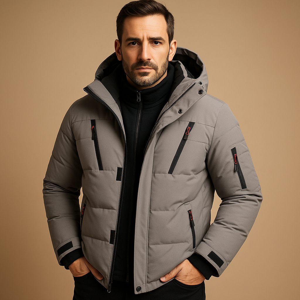 Men's Winter Jacket Durable Insulated Zipper