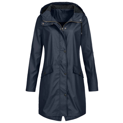 Large Waterproof Raincoat with Hood