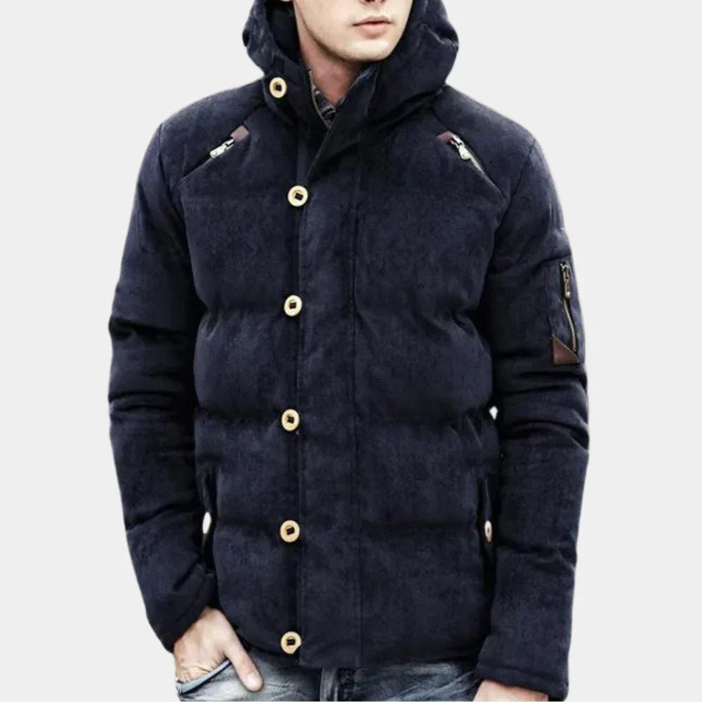 Stylish Men's Hooded Jacket Modern Design