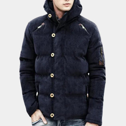 Stylish Men's Hooded Jacket Modern Design