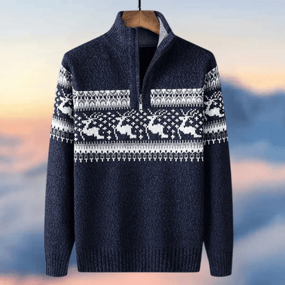 Christmas Knitted Sweater Festive Red