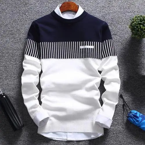 Herren Strickpullover Streifen Modern Design