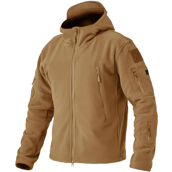 Men's Tactical Fleece Jacket Hooded Outdoor