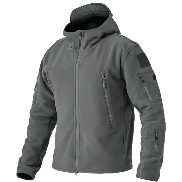 Men's Tactical Fleece Jacket Hooded Outdoor