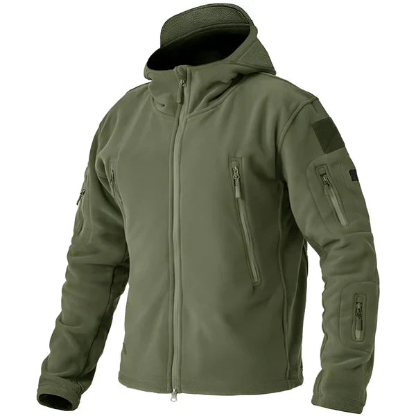 Men's Tactical Fleece Jacket Hooded Outdoor