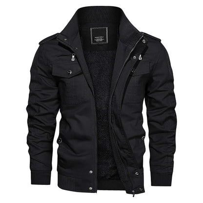 Praktische Herrenjacke Winddicht Outdoor - IdealeKleiden