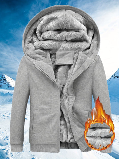 Warme Fleecejacke mit Kapuze für Frauen Winter