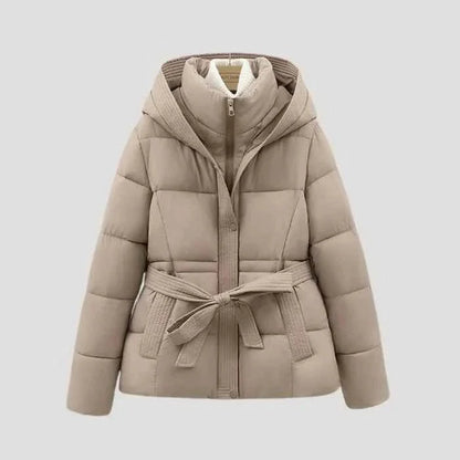 Winter Jacket with Belt Modern Women's Cut