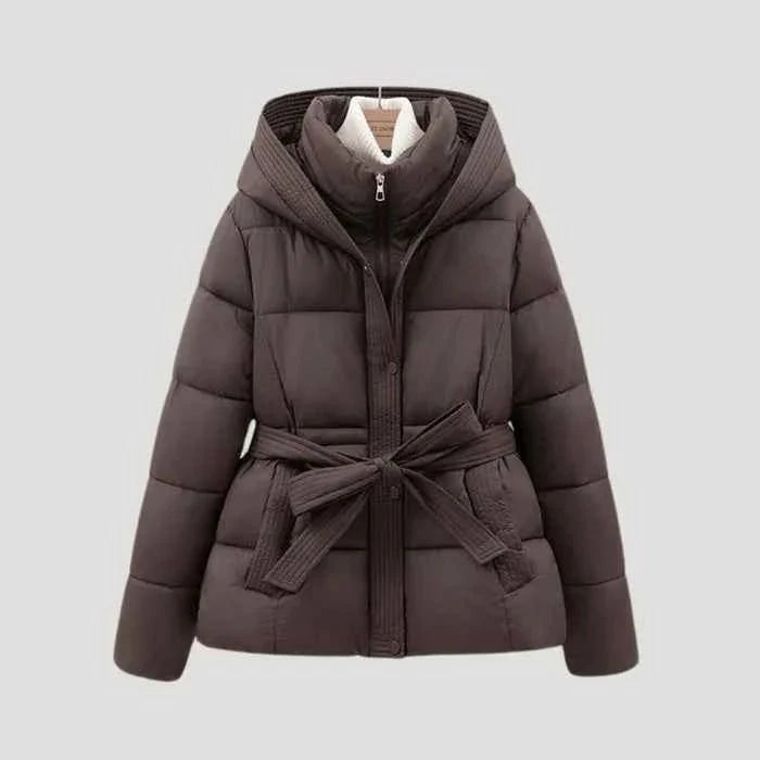 Winter Jacket with Belt Modern Women's Cut