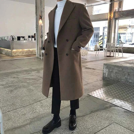 Herren Wintermantel Elegant Lang - IdealeKleiden