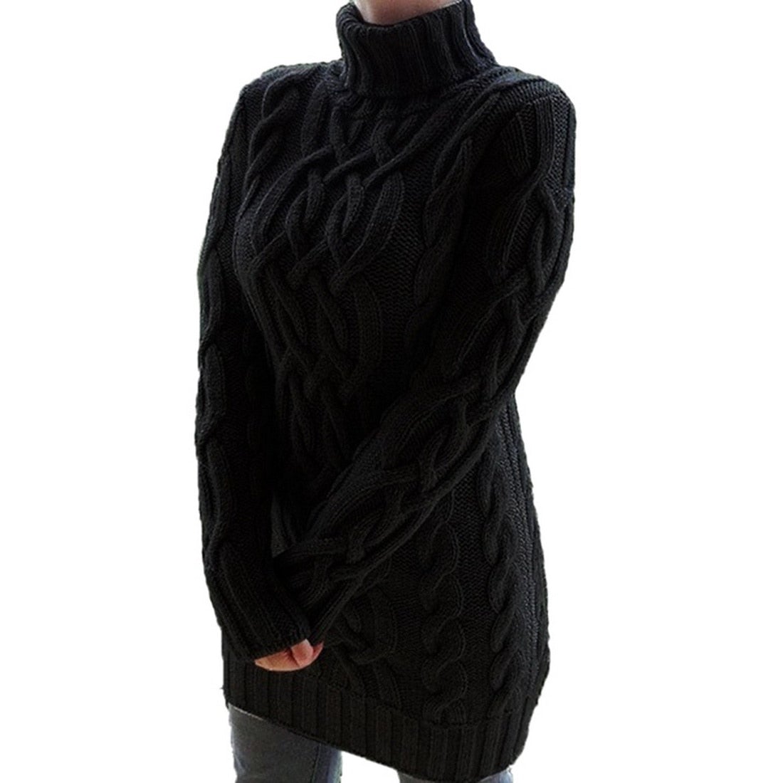 Soft Knit Dress Women Warm