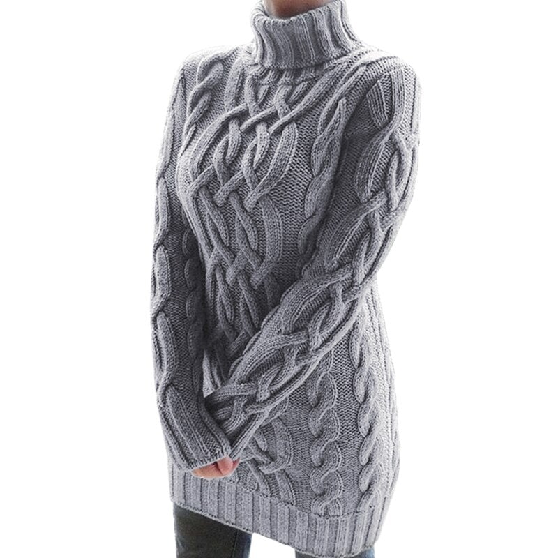 Soft Knit Dress Women Warm