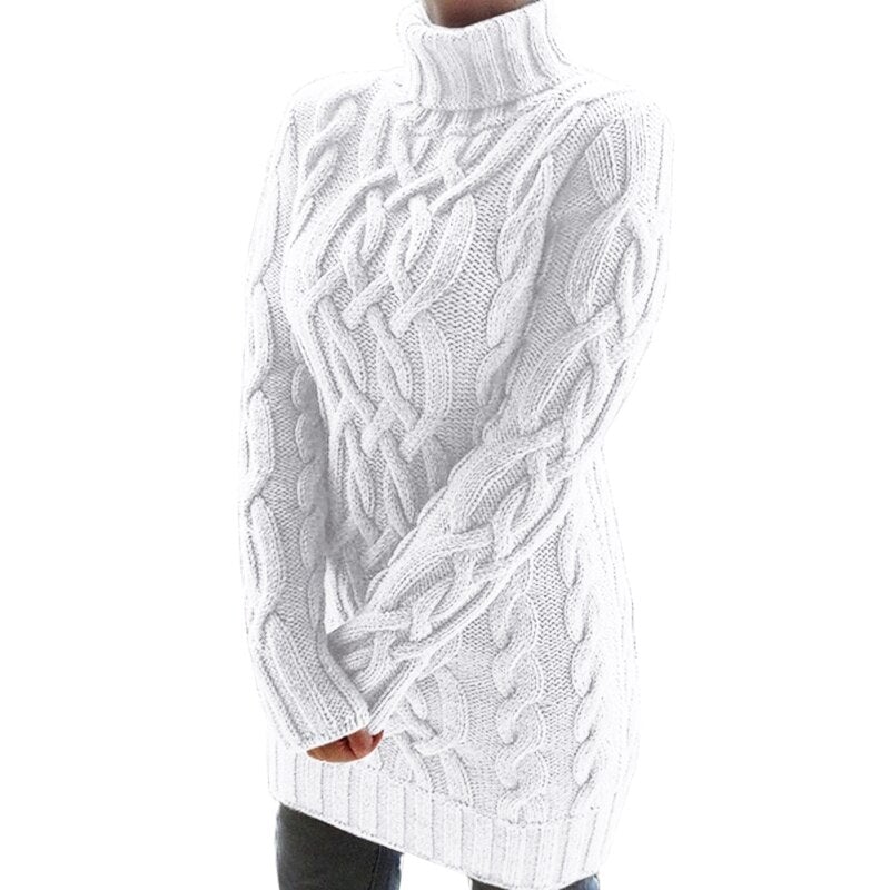 Soft Knit Dress Women Warm