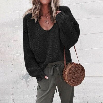 Cozy V-Neck Sweatshirt for Women
