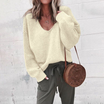 Cozy V-Neck Sweatshirt for Women