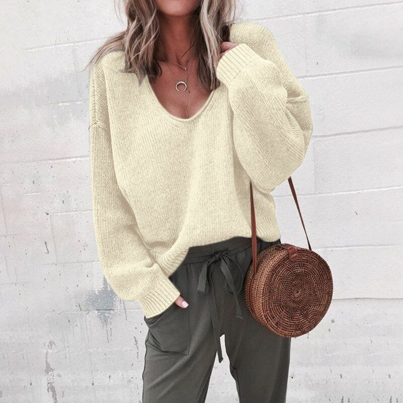 Women's Pullover Autumn Comfortable V-Neck