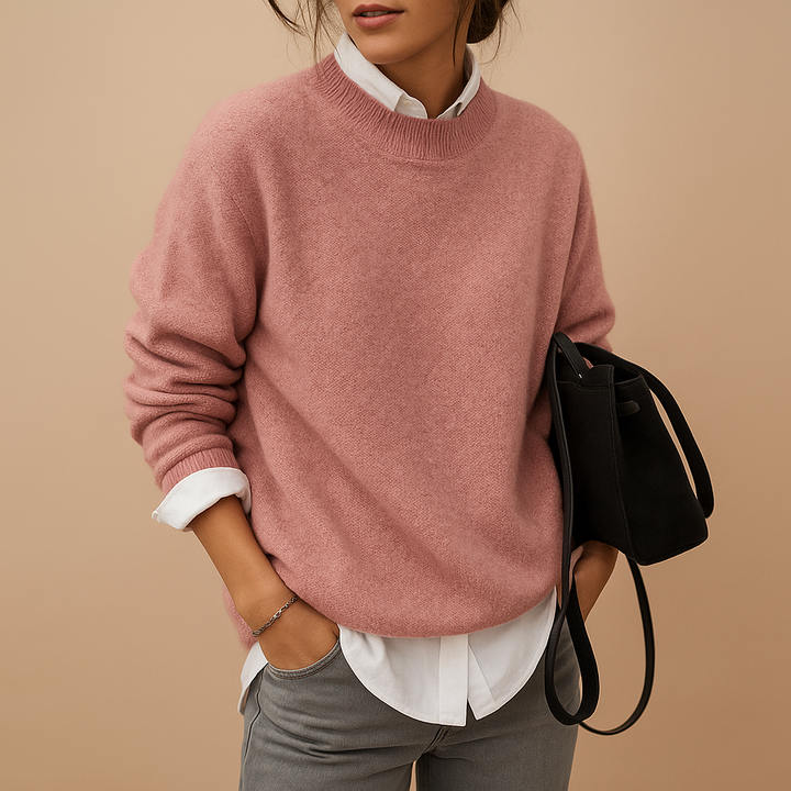 Damen Pullover Langarm Elegant - IdealeKleiden