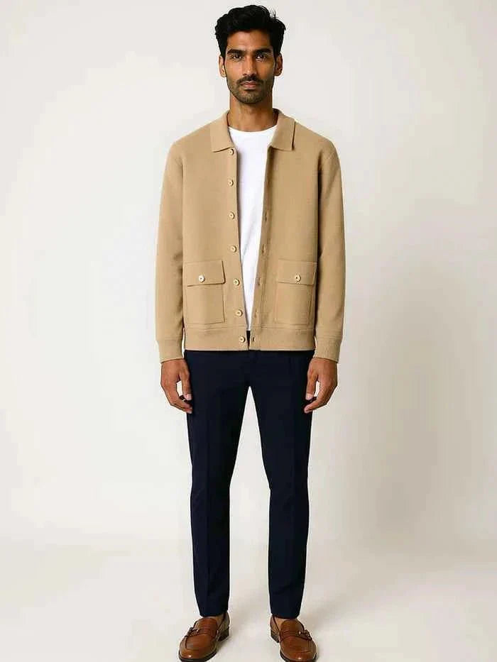 Men's Wool Jacket Elegant Design