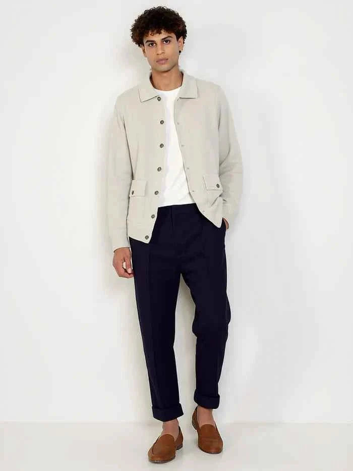 Men's Wool Jacket Elegant Design
