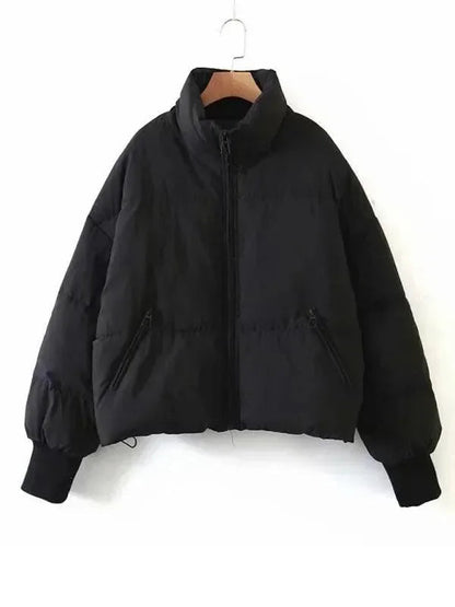 Women's Winter Jacket Stand-Up Collar Puffer Coat