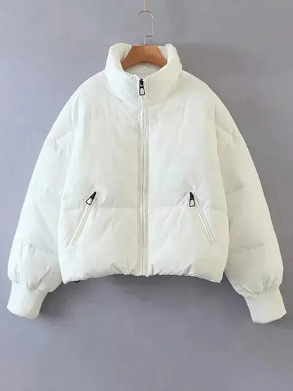 Women's Winter Jacket Stand-Up Collar Puffer Coat