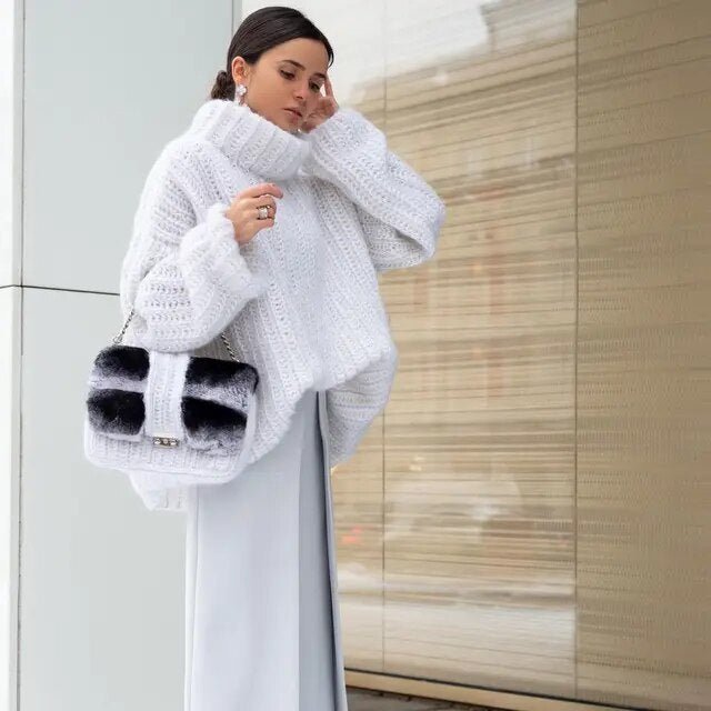 Soft Snow Sweater Winterly Warm