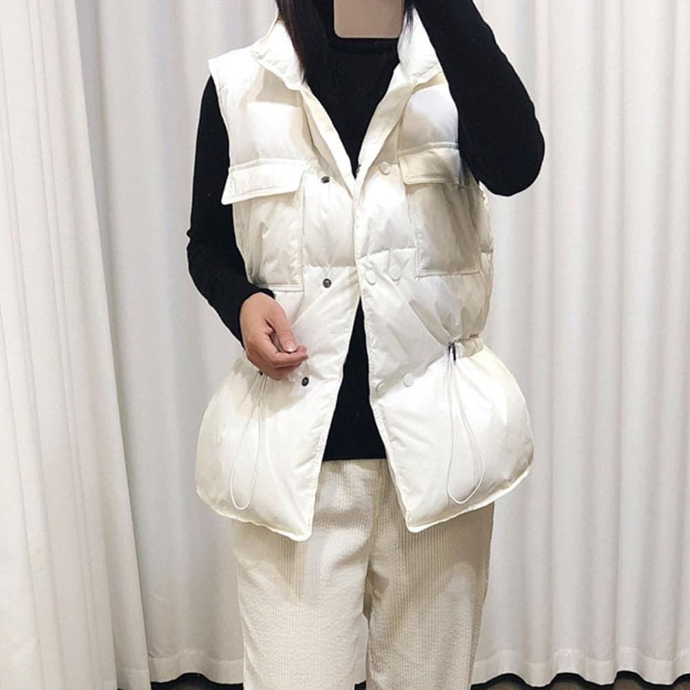 Women's Padded Vest High Collar Practical