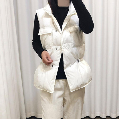 Women's Padded Vest High Collar Practical
