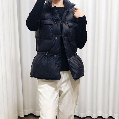 Women's Padded Vest High Collar Practical
